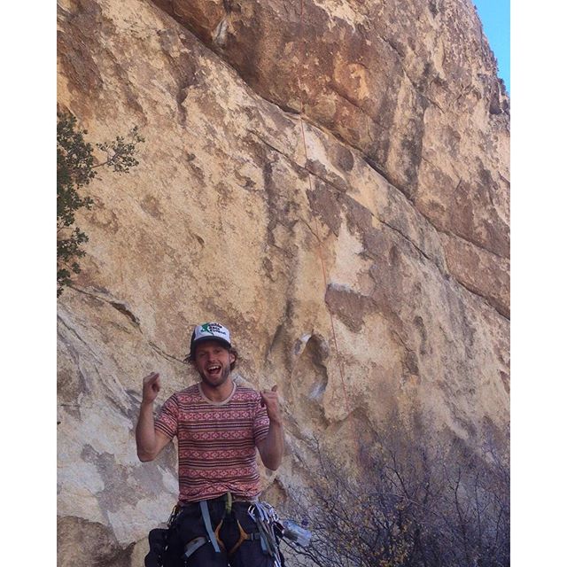 Pure excitement! That moment when your best climbing buddy is sending... Mike D. Just completed to lead Big Moe which for most people remains one of the best top ropes in the park.