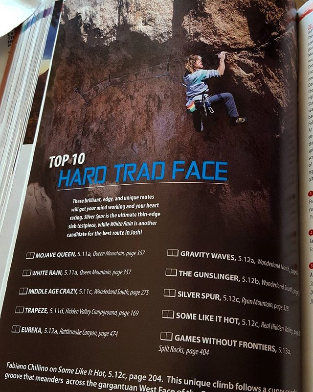 So excited to be featured in Robert Miramontes third edition of the Joshua Tree guide book. Hard trad faces... all you need for a great day of climbing  Make sure to get a copy of what is the best edition so far