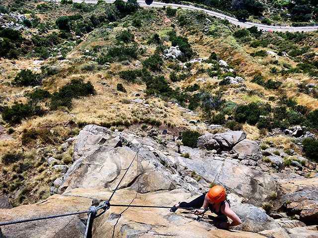 Final moves! Skyline Pinnacle is the longest continuous climb at Mission Trails and very well summitable for anyone new to climbing. 35+ meters of airy fun. Anyone up for the challenge? Climb on.
