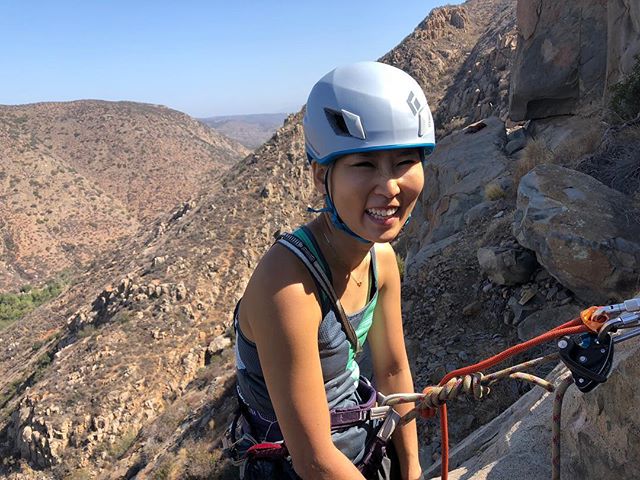 It’s the parallels between climbing and life that fascinate. The chance to explore inwardly, to understand who we are, where our limits lie and how We can live more and become more. All smiles with @liah.cha  after a full day of private climbing with @the_cosmic_serpant #Climbingislifechanging #rockclimbing #yayoutside #sandiegorockclimbing #naturelovers #gethooked #Rockclimbingguides #adventure @rockclimbingclub