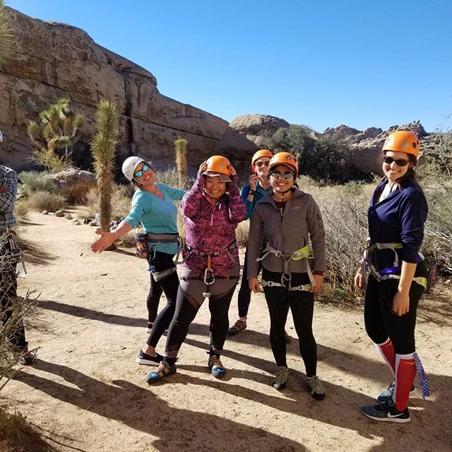 Amazing day of climbing out in Joshua Tree. Together with @donaldson_climbing_jtnp we kept ropes moving all day. So happy to have witnessed such a fun and high energy level in everbody who came out. Special shoutout to @justgailavanting who just keeps rocking it with so much passion. We look forward to our next adventure. Happy Sunday everybody ?‍♀️